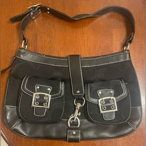 Black vintage coach purse